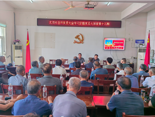 铜城镇龙须村：学习安徽党员大课堂第十三期